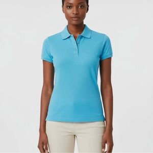 Lilly Pulitzer Turquoise Short Sleeve Polo